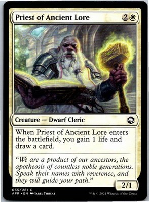 Priest of Ancient Lore C 35 Normal Adventures in the Forgotten Realms NM
