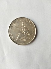 Moneta in argento 500 LIRE unità d'Italia 1861-1961