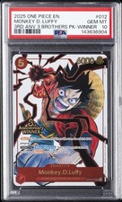 2025 ONE PIECE 3RD ANNIVERSARY TOURNAMENT 3 BROTHERS PACK MONKEY D. LUFFY PSA 10