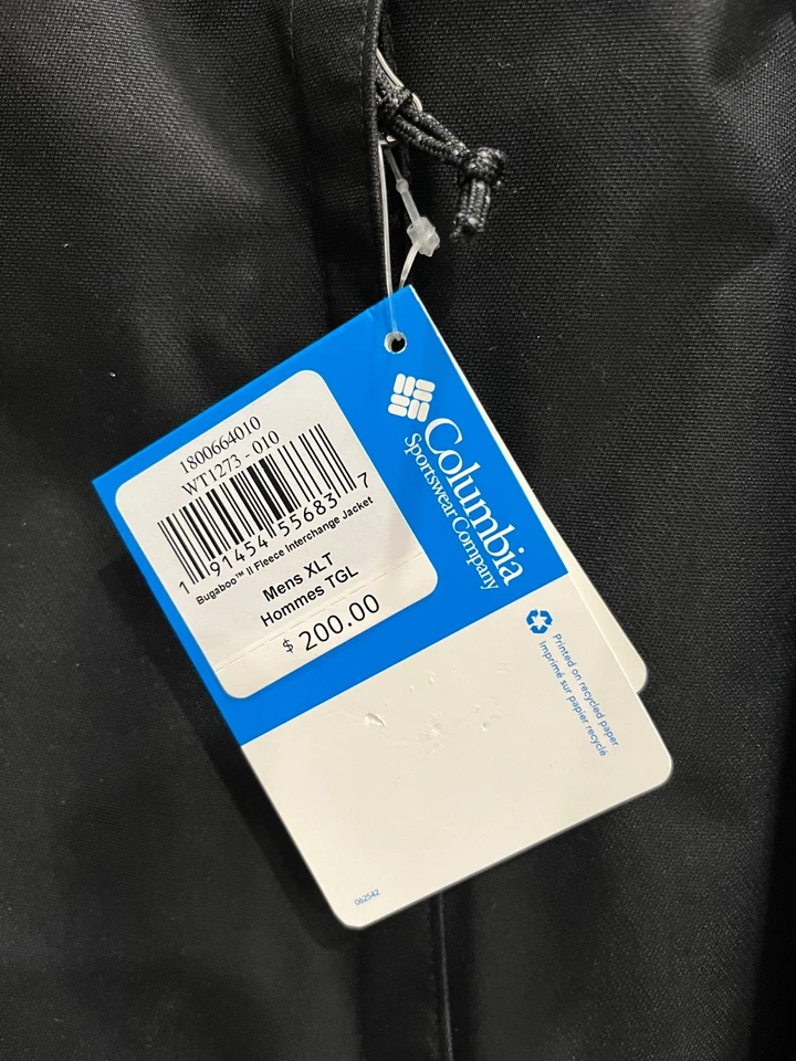 Columbia Bugaboo II Fleece Interchange Jacket Size XL Tall - Image 3 of 4