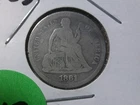 1861-P Seated Liberty Dime