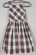 Polo Ralph Lauren Tartan Plaid Holiday Formal Dress Girl Size 10 Sleeveless