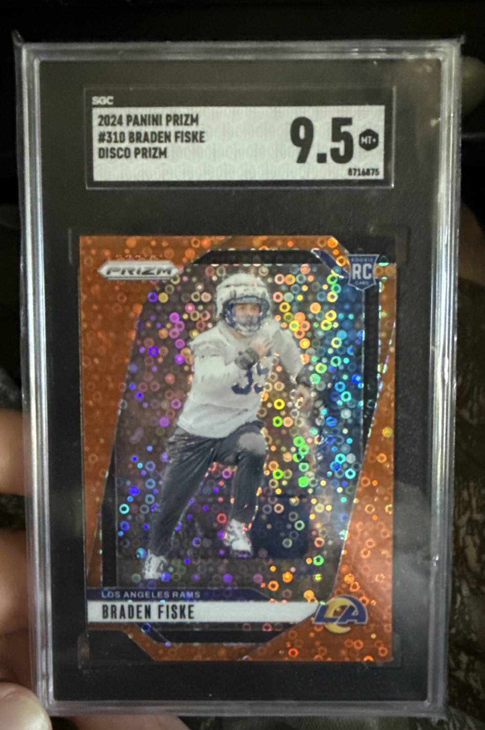 Braden Fiske Panini Prizm #310 Disco