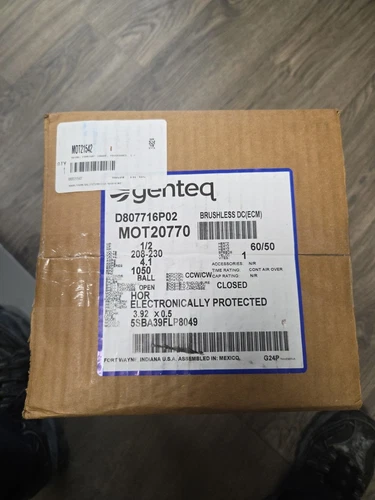 OEM Trane American  Standard  MOT21542 MOT20770 Indoor Blower OEM NEW SEALED