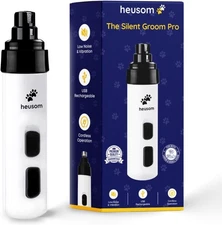 Silent Groom Pro Pet Nail Grinder Whisper Quiet Claw Trimmer for Dogs All Breeds