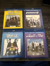 4 Fast And The Furious Blue Ray Movies 