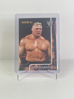 2002 Fleer WWE Royal Rumble Brock Lesnar Rookie RC #4