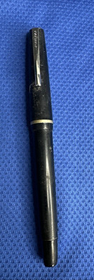 Osmiroid 75 Black & Chrome Vintage Fountain Pen England