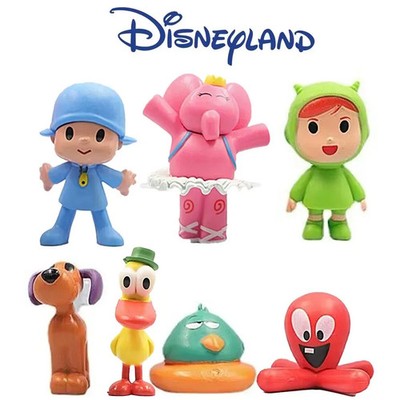 Pocoyo 7pcs Figure Set Pocoyo, Elly, Pato, Loula, Nina, Sleepy Bird, Fred