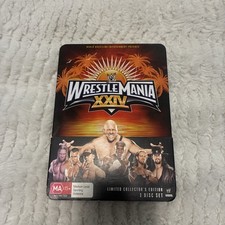 WWE WrestleMania XXIV Limited Edition Steelbook DVD + Senitype + Slipcover R4