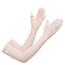 Summer-Long-UV-Protection Sunblock-Driving-Gloves - Non-Slip Full-Finger Arm-...