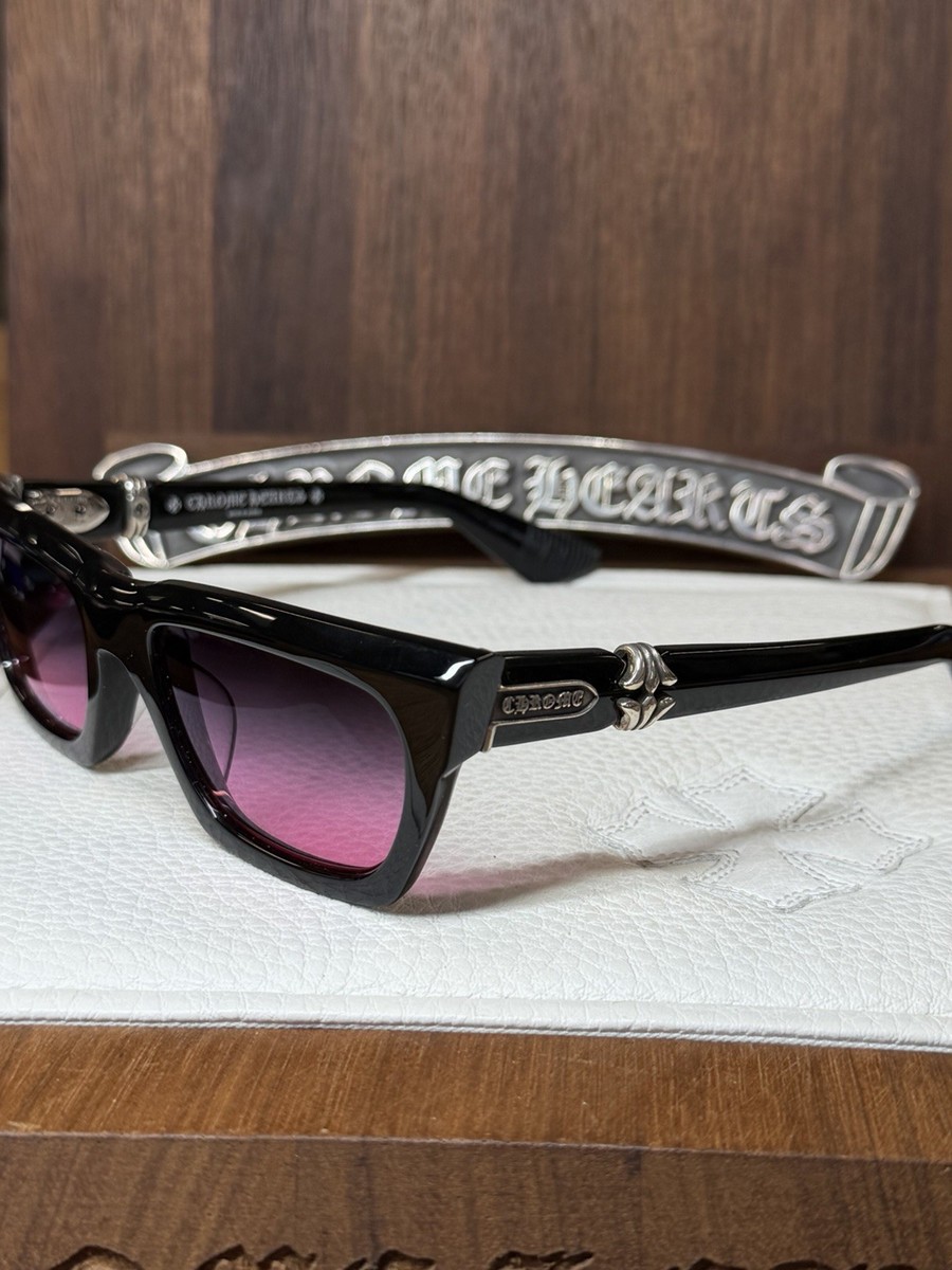 Chrome Hearts Cliterally Sunglasses Black/ Silver | eBay