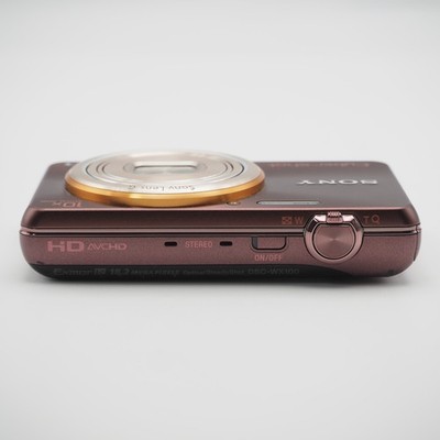 EXC+5] Sony Cybershot DSC-WX100 Brown Compact Digital Camera