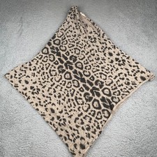 Soft Surroundings Poncho Sweater Womens One Size Leopard Studded Asymetrical