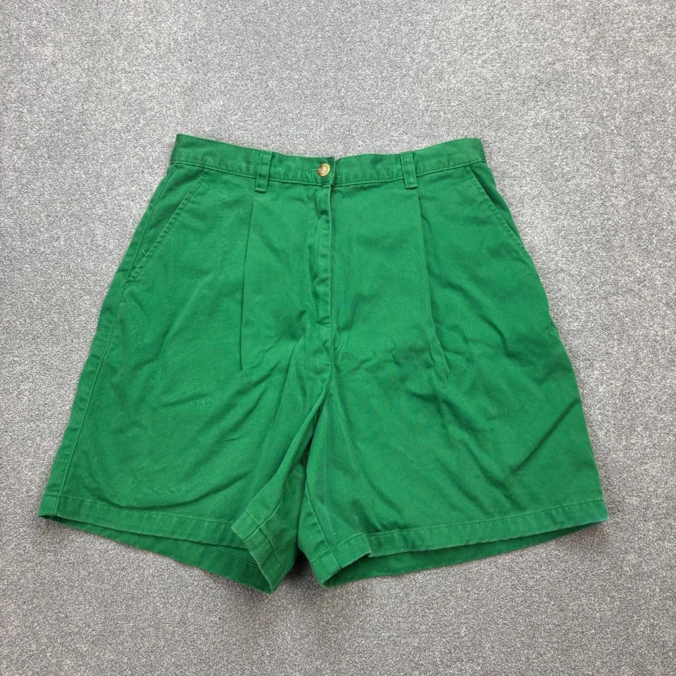 Ralph Lauren Pantalones Cortos Mujer Talla 10 Verde Clásico Lona Retro EE.... - Imagen 1 de 4