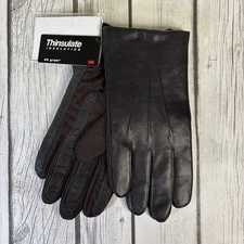 LAUER LITE GENUINE LEATHER BROWN FINE GLOVES FOR MEN ONE SIZE FITS ALL * NEW.