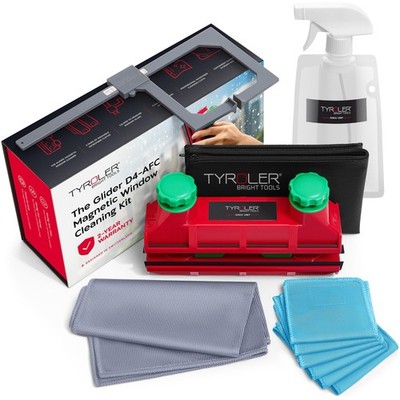 Tyroler Magnetic Window Cleaner Tool | The Glider D4 Window Cleaning Tool Fit...