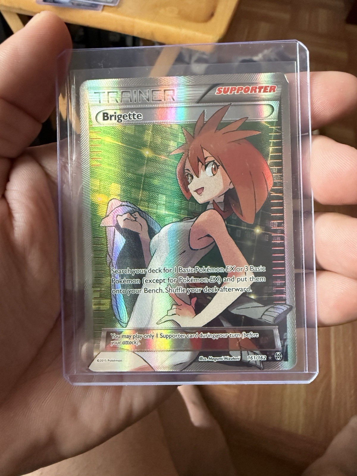 Pokémon TCG Brigette Full Art Ultra Rare Trainer Card 161/162 Breakthrough