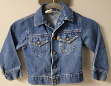 Little Levi's vintage jean jacket w/orange tab Kids sz 5 Made in U.S.A.