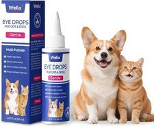 Wellix PET Dog Eye Drops, Drops for Dogs&Cats, 60ml, Blue