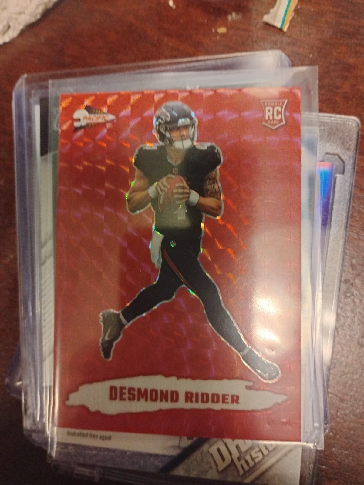2022 Zenith - DESMOND RIDDER - Pacific - Red Wave SP - Falcons Rookie RC #PAC-18