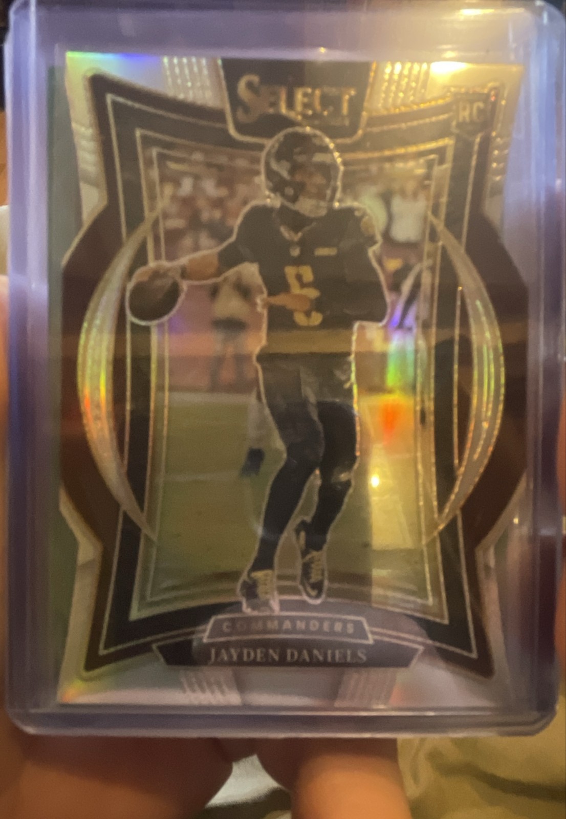2024 Panini Select - Concourse Jayden Daniels #26 Silver Prizm Die-Cut (RC)