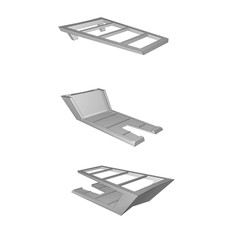 Portacomandi Telecomando Stile Gamer 4 Slot Organizzatore Stampato 3D