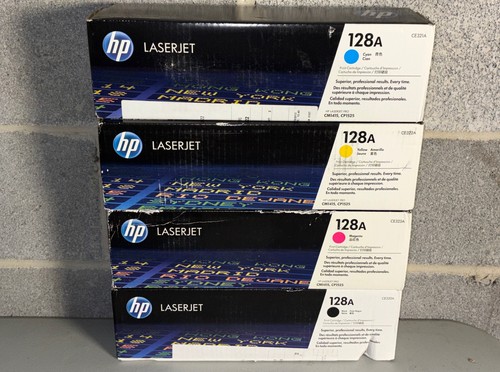 ORIGINAL SET 4 HP 128A TONER CE320A CE321A CE322A CE323A CM1415 CP1525 NEU VERSIEGELT