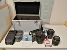 Film camera Canon EOS7 SLR body  lens  case  strobe and other accessories