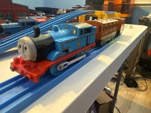 Old Thomas&Thomas 『Supra-Lite 』7 1/2’♯︎4 Tomy Thomas The Tank Engine 1992 Blue Train Toy Model 4 Inch | eBay