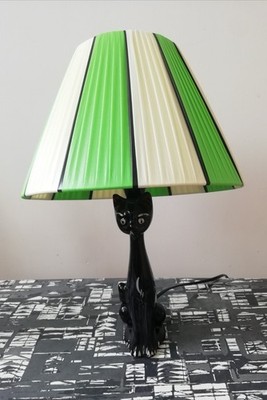 Kitsch 50er 60er 70er Rockabilly Retro Kunststoffband Handarbeit Lampenschirm