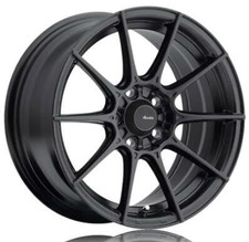 15 inch 15x9 Advanti Racing 79B STORM S1 Matte Black wheels rims 4x100 +35