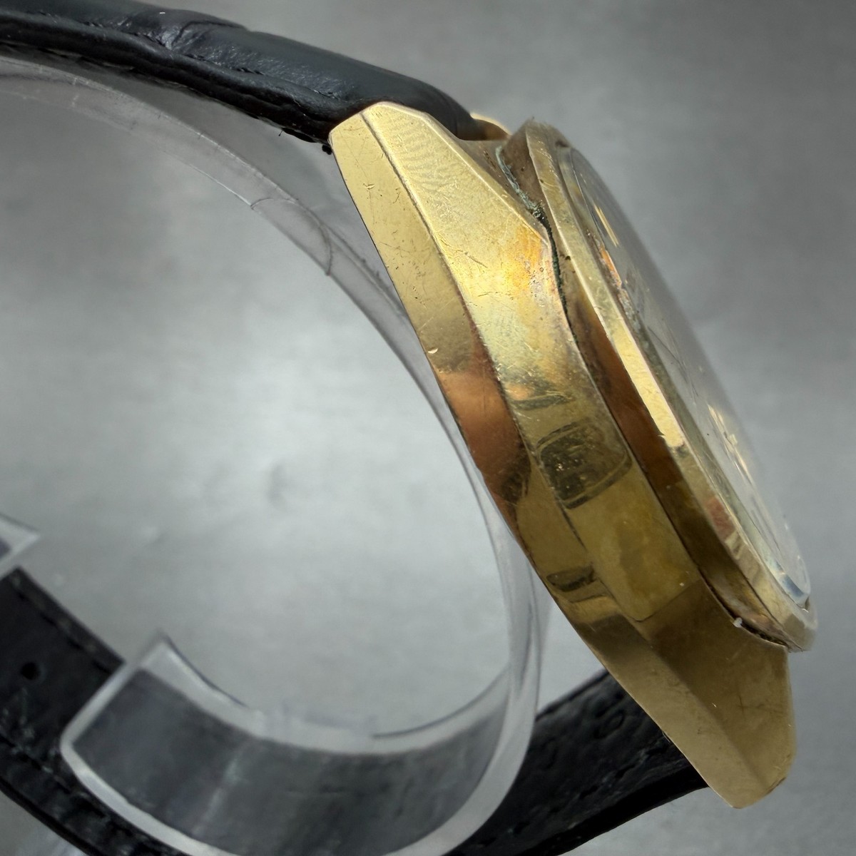 gsさま① Seiko Grand Quartz Watch Men 38mm Silver Dial Gold Tone Daydate