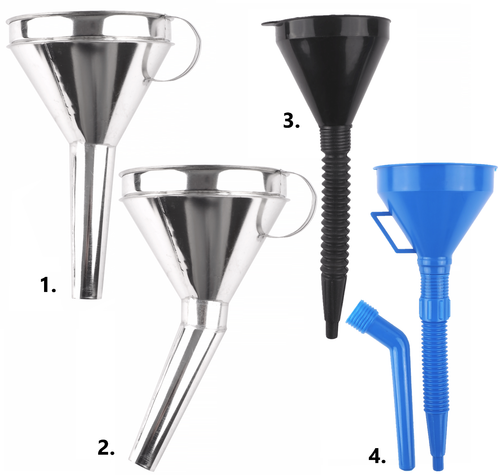 Sephile Lot De 2 Entonnoirs De Réservoir De Carburant Sans Capuchon Pour Voiture, Design Intégré, OEM #8U5A-17B068-EB 1782177 1833948 2050651, Compatible Avec Les Voitures Ford Series (blanc