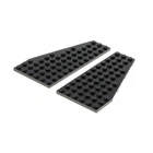 2x Lego Wing Plate 12x6 Right Left Black Star Wars 30356 3632 30355