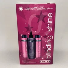 OSMO Blinding Shine 3 Step Hair Care Kit Brand New HTF 3 Full Sized Bottles 