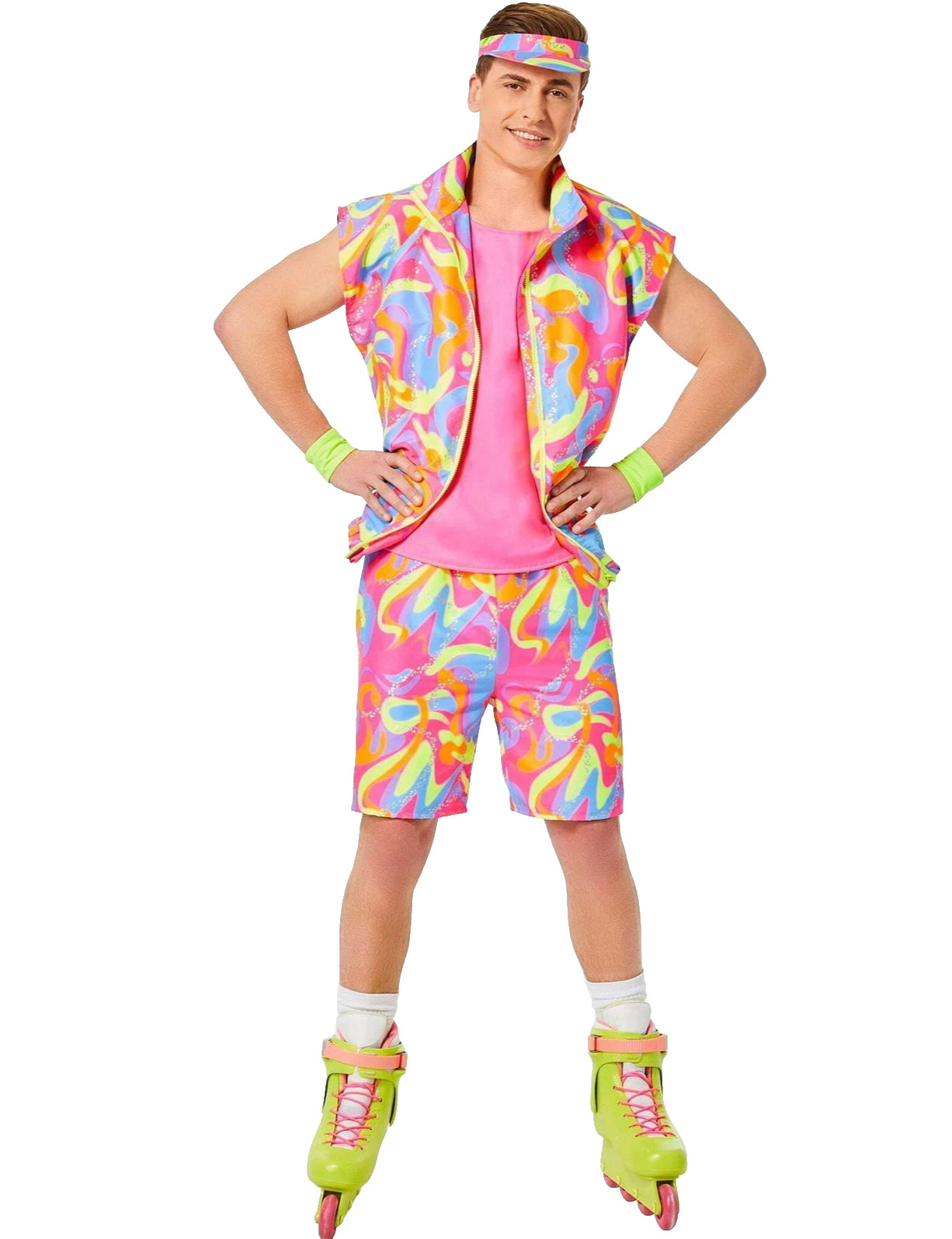 Disfraz de Halloween de la película Barbie patinaje Ken adulto hombre talla pequeña 34-36
