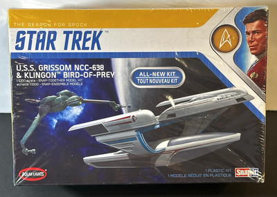 Star Trek U.S.S. Grissom NCC-638 & Klingon Bird-Of-Prey Snap Model Kit Brand New