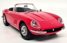 KK 1/18 Ferrari 275 GTB/4 NART Spyder Rosso Red Diecast Model Car