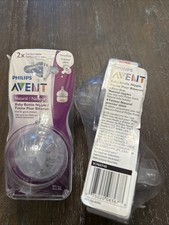 2 X Philips Avent Natural First Flow Nipple, 4 Pack, SCF657/43