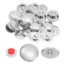20 Sets Self Cover Button Kit 23mm Aluminum Button with 2 Tools
