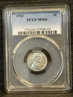 High Grade 1943 PCGS MS66 Steel Penny High Grade US History Numismatics