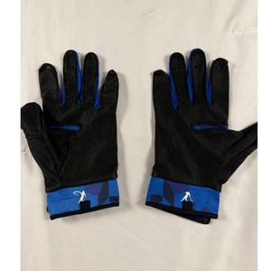 Nike Swingman Batting Gloves Blue Black Camo Mens Medium GB0415-480