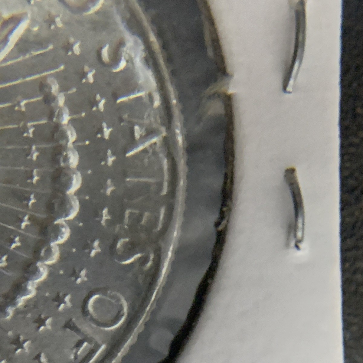 1964 w/Obv Strike Through Error Kennedy Half Dollar 50¢ / 90