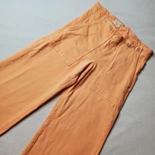 Anthropologie Pilcro Women Size 26 The Kit High Rise Crop High Rise Jeans Orange