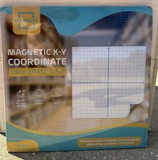 Scribbledo Jumbo Magnetic X-Y Coordinate 27" x 27" White Board Dry Erase Graph