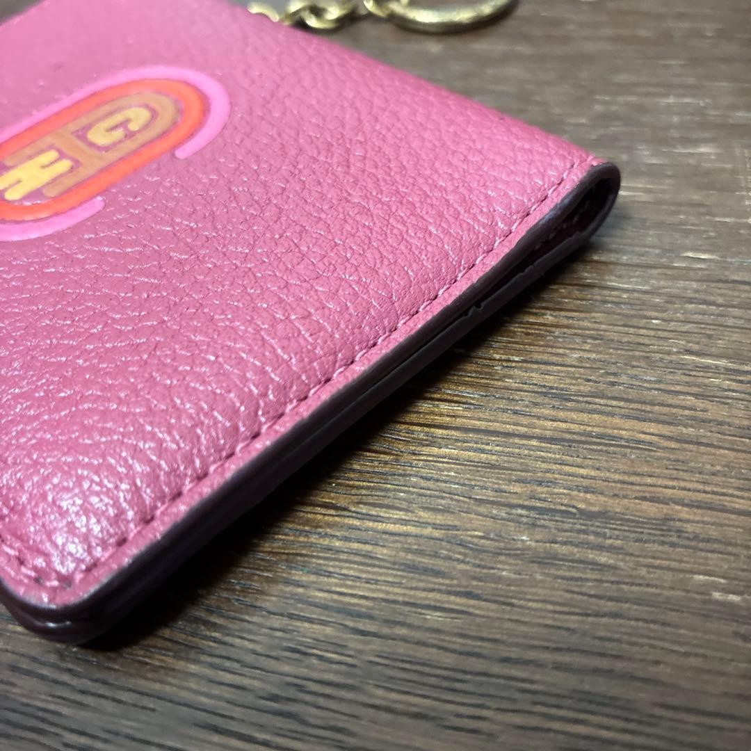 Coach Key Ring Card Case 88721 Patchwork Leather … - image 5