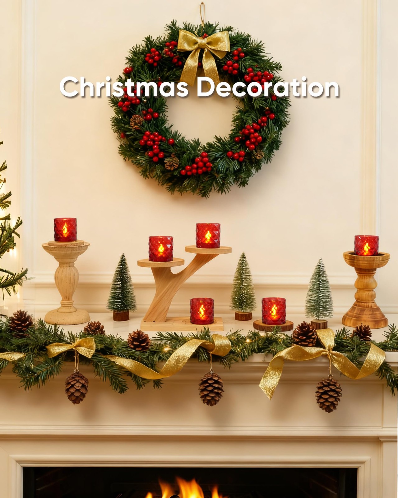 2" x 2" Acrylic Votive Candle Holders with Auto Timer Flameless Led Tealight,...