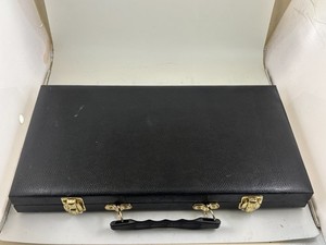Judd's Nice Used Briefcase Style Small Pen/Pencil Case w/Clasp - Holds 48 Pens
