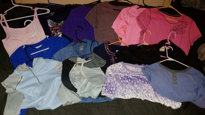 Women's Lot Of 16 Tops Size Large / LP, Talbots, M.Rena, Croft & Barrow, Etc